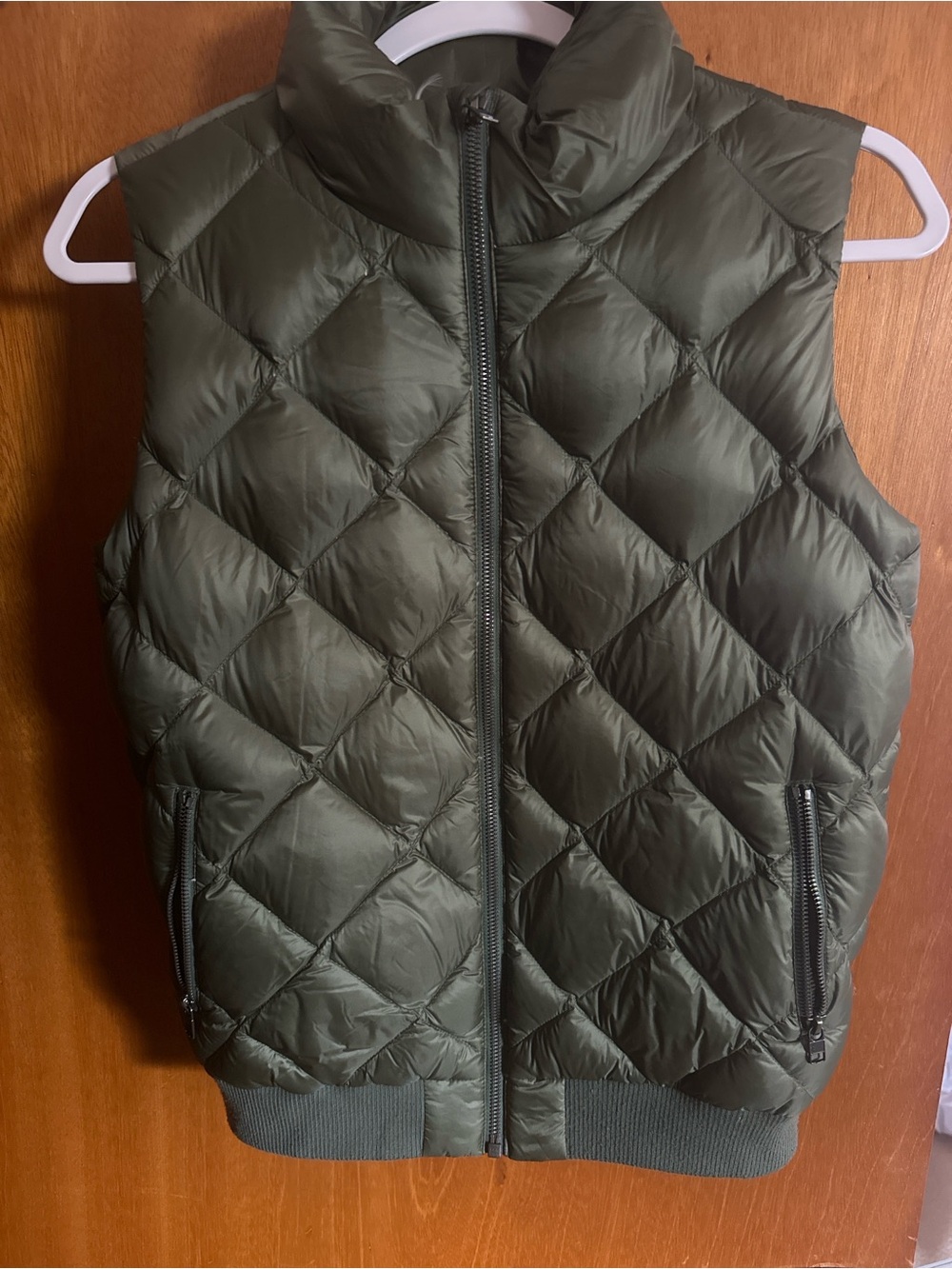 Patagonia Olive Quilted Puffer Vest